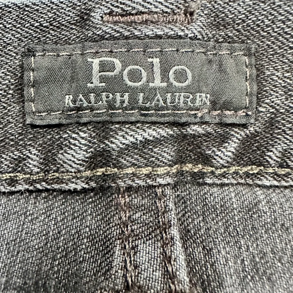 Polo Ralph Lauren Sullivan Slim Jeans 32x30 Faded Black Distressed Stretch Denim